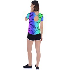 Back Circle Cutout Sports T-Shirt 