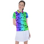 Rainbow Skull Collection Women s Polo Tee