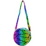 Rainbow Skull Collection Crossbody Circle Bag