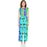 Rainbow Skull Collection Women s Frill Top Jumpsuit