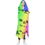 Rainbow Skull Collection Wearable Blanket