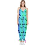 Rainbow Skull Collection Sleeveless Tie Ankle Jumpsuit