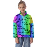Rainbow Skull Collection Kids  Half Zip Hoodie
