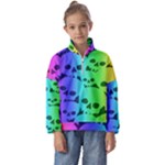 Rainbow Skull Collection Kids  Half Zip Hoodie