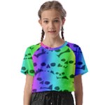 Rainbow Skull Collection Kids  Basic Tee