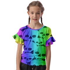 Kids  Cut Out Flutter Sleeves 