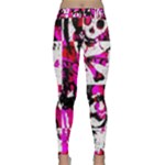 Pink Checker Graffiti  Classic Yoga Leggings