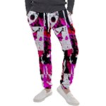 Pink Checker Graffiti  Men s Jogger Sweatpants