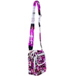 Pink Checker Graffiti  Shoulder Strap Belt Bag