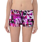 Pink Checker Graffiti  Boyleg Bikini Bottoms