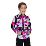 Pink Checker Graffiti  Kids  Windbreaker