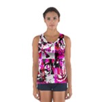 Pink Checker Graffiti  Sport Tank Top 