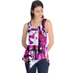 Pink Checker Graffiti  Sleeveless Tunic