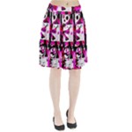 Pink Checker Graffiti  Pleated Skirt