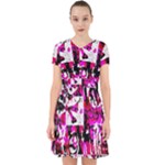 Pink Checker Graffiti  Adorable in Chiffon Dress