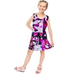 Pink Checker Graffiti  Kids  Tunic Dress