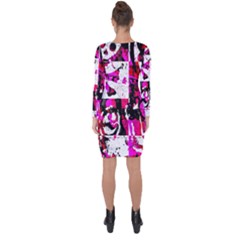 Asymmetric Cut-Out Shift Dress 