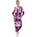 Pink Checker Graffiti  Women s Tracksuit