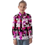 Pink Checker Graffiti  Kids  Long Sleeve Shirt