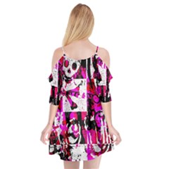 Cutout Spaghetti Strap Chiffon Dress 