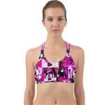 Pink Checker Graffiti  Back Web Sports Bra