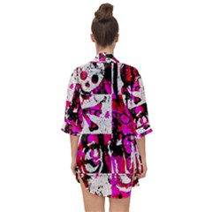 Open Front Chiffon Kimono 