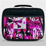 Pink Checker Graffiti  Lunch Bag