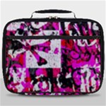 Pink Checker Graffiti  Full Print Lunch Bag