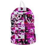 Pink Checker Graffiti  Foldable Lightweight Backpack