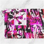 Pink Checker Graffiti  Canvas Cosmetic Bag (XXXL)