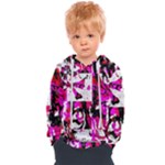 Pink Checker Graffiti  Kids  Overhead Hoodie