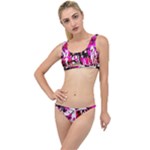 Pink Checker Graffiti  The Little Details Bikini Set