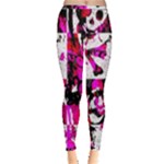 Pink Checker Graffiti  Inside Out Leggings