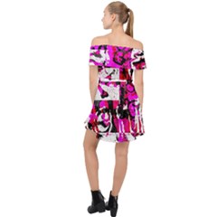 Off Shoulder Chiffon Dress 
