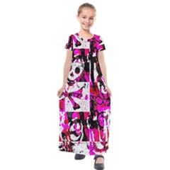 Kids  Short Sleeve Maxi Dress 