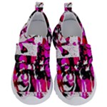 Pink Checker Graffiti  Kids  Velcro No Lace Shoes