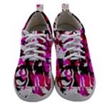 Pink Checker Graffiti  Athletic Shoes