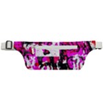 Pink Checker Graffiti  Active Waist Bag