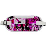 Pink Checker Graffiti  Rounded Waist Pouch