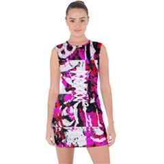 Lace Up Front Bodycon Dress 