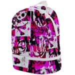 Pink Checker Graffiti  Zip Bottom Backpack