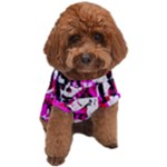 Pink Checker Graffiti  Dog T-Shirt