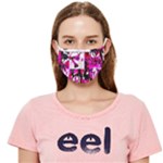 Pink Checker Graffiti  Cloth Face Mask (Adult)