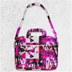 Pink Checker Graffiti  MacBook Pro Shoulder Laptop Bag 