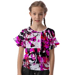 Kids  Cut Out Flutter Sleeves 