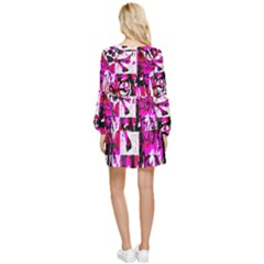 Tiered Long Sleeve Mini Dress 