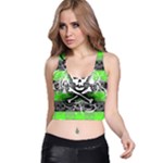 Deathrock Skull Racer Back Crop Top