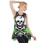 Deathrock Skull Side Drop Tank Tunic