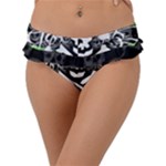 Deathrock Skull Frill Bikini Bottom