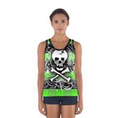 Deathrock Skull Sport Tank Top  from ArtsNow.com